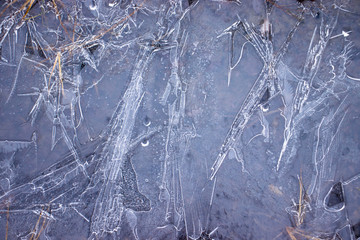 Winter ice background