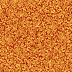 Wavy doodle seamless pattern