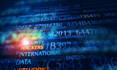 Obraz premium Computer hacking concept