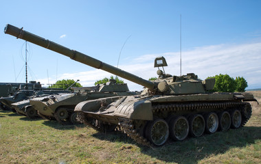 Fototapeta premium old Soviet military equipment