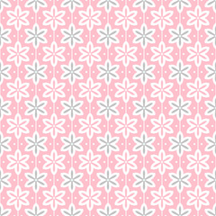 Pink, gray and white floral pattern background