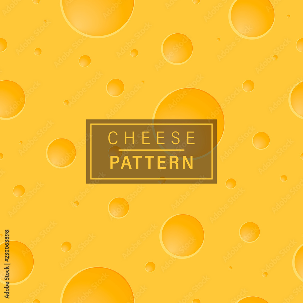 Wall mural cheese background pattern.