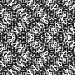 Design seamless monochrome zigzag pattern