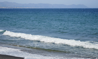 海　波　砂浜　素材
