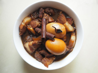 Pork Stew with egg Thai food called 