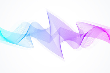 Abstract wave background. Geometric template for your design brochure, flyer, report, website, banner. Vector illustration.