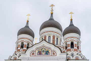 Fototapeta na wymiar Alexander-Newski-Kathedrale in Tallinn
