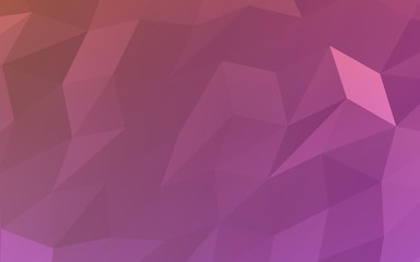 Fototapeta premium Abstract triangle geometrical pink background. Geometric origami style with gradient. 3D illustration