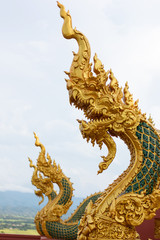 Naga statue in Thailand,In Legend Naga is Protect Buddhism
