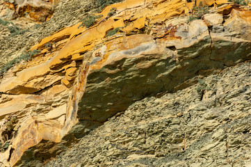 Natural stones and rock fragments on the mountain slopes near the Black Sea as an original and...