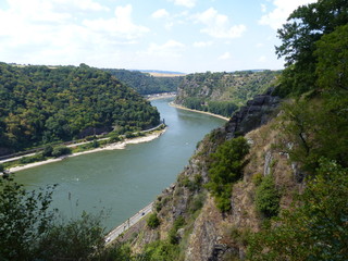 Obraz na płótnie Canvas Rhine view from Spitznack viewpoint