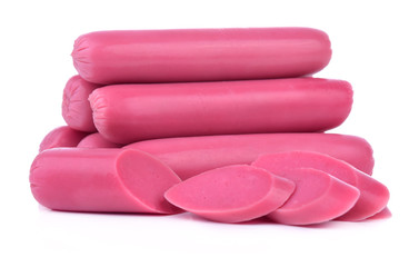 Sausages isolated on a white background