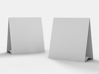 Mock up menu frame on table. 3D