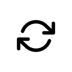 Refresh cw vector icon isolated on background. Trendy sweet symbol. Pixel perfect. illustration EPS 10.