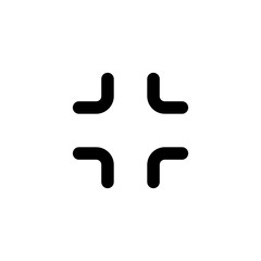 Minimize vector icon isolated on background. Trendy sweet symbol. Pixel perfect. illustration EPS 10.