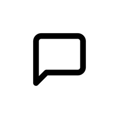 Fototapeta premium Message Square vector icon isolated on background. Trendy sweet symbol. Pixel perfect. illustration EPS 10.