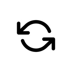 Refresh ccw vector icon isolated on background. Trendy sweet symbol. Pixel perfect. illustration EPS 10.