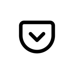 Pocket vector icon isolated on background. Trendy sweet symbol. Pixel perfect. illustration EPS 10.