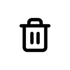 Trash vector icon isolated on background. Trendy sweet symbol. Pixel perfect. illustration EPS 10.