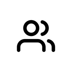 Users vector icon isolated on background. Trendy sweet symbol. Pixel perfect. illustration EPS 10.