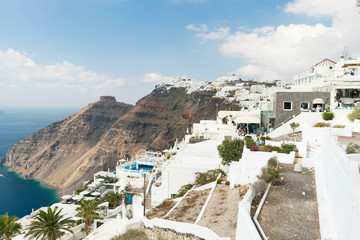 Imerovigli village on the island of Santorini.