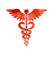 Medical Icon - Caduceus - Rod of Hermes - 230086474