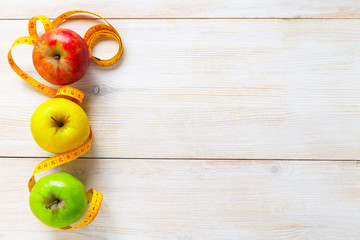 Healthy lifestyle concept on background.