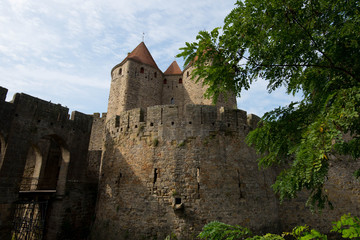 Fototapeta na wymiar Festungsstadt Carcassonne in Frankreich