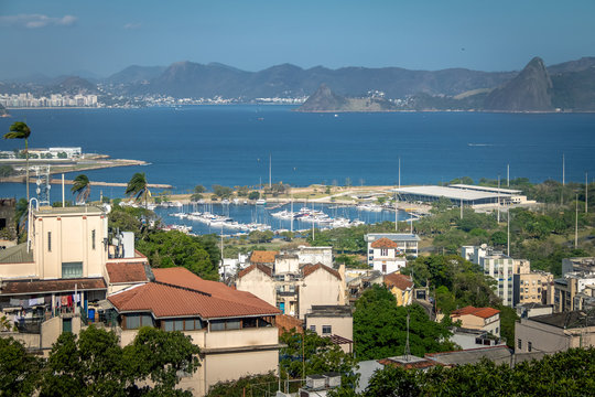 Aerial view of Marina da Gloria - Rio de Janeiro, Brazil