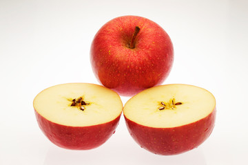 リンゴ　白抜き　早生ふじ　青森県産