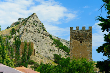 Fototapeta premium Ruins of the Genoese fortress