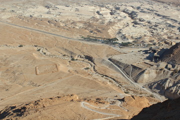 Fototapeta na wymiar Dead sea and desert landscape in Israel