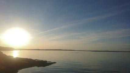 Naklejka premium Sea sunset