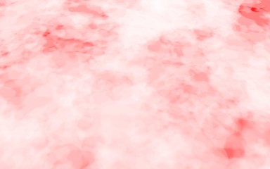 Background of abstract white color smoke isolated on red color background. The wall of white fog. 3D illustration