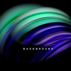 Background abstract - liquid color wave