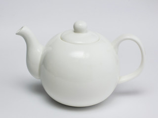 White teapot