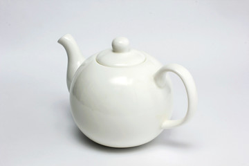 White teapot