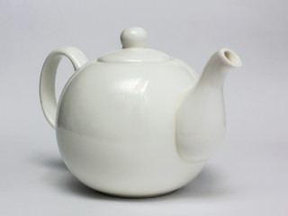 White teapot
