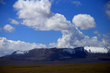 Road landscape of qinghai-tibet in Chin