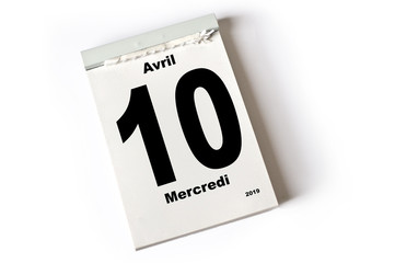 Obraz premium 10 Avril 2019