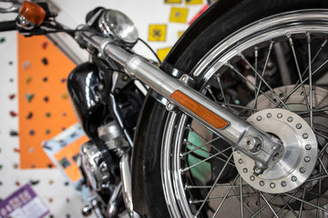 detail of a motorcycle