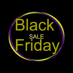Black Friday sale vector illustration. Discounts day
