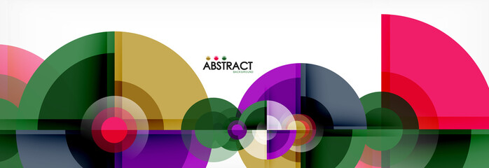 Fototapeta premium Circle abstract background