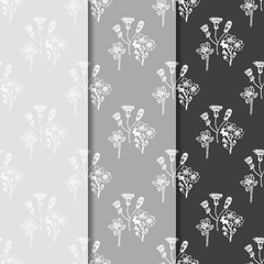 seamless floral pattern with wild flower