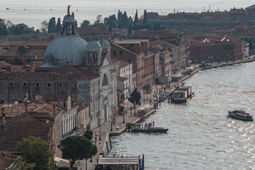 Fototapeta na wymiar View of the Church of Santa Maria Presentazione from San Giorgio Maggiore
