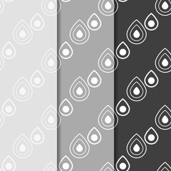 Geometric seamless pattern, abstract drops