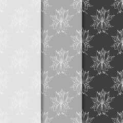 Fototapeta premium floral seamless pattern with flowers
