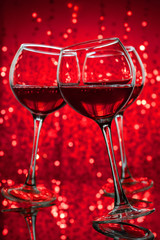 Festive glasses.