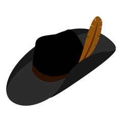 Isolated carnival hat icon. Vector illustration design