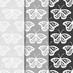 seamless vector pattern with butterflies